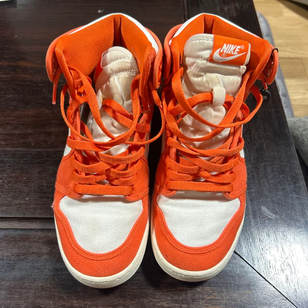 Thumbnail of Nike Air Jordan high-cut shoes orange