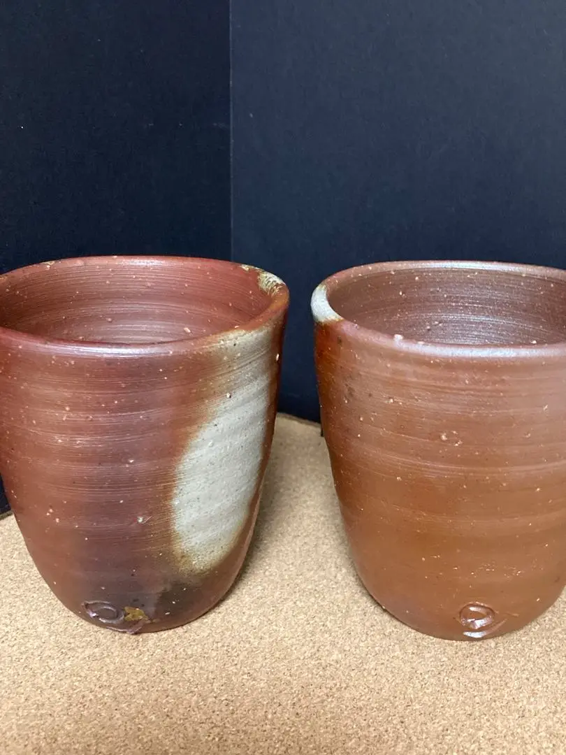 備前焼 藤原和作 ぐい呑 個展作品 お値下げ 備前焼 藤原和作 ぐい呑 個展作品 お値下げ