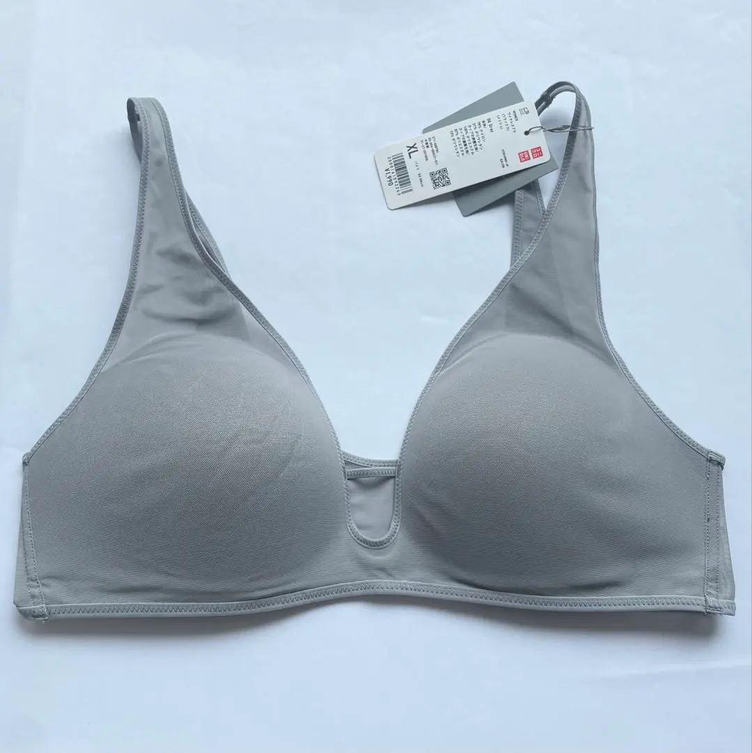 ユニクロ　ワイヤレス　リラックスメッシュブラ　XXL グレーブルー他2枚合計3枚 ユニクロワイヤレスリラックスメッシュブラXXL グレーブルー他2