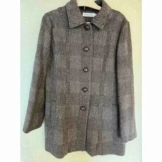 Thumbnail of Wool-blend check jacket