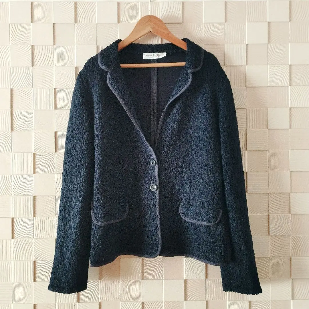 Amina Rubinacci ブルーグレー のロングカーディガン　未使用品 Amina Rubinacci ブルーグレー のロングカーディガン未使用品
