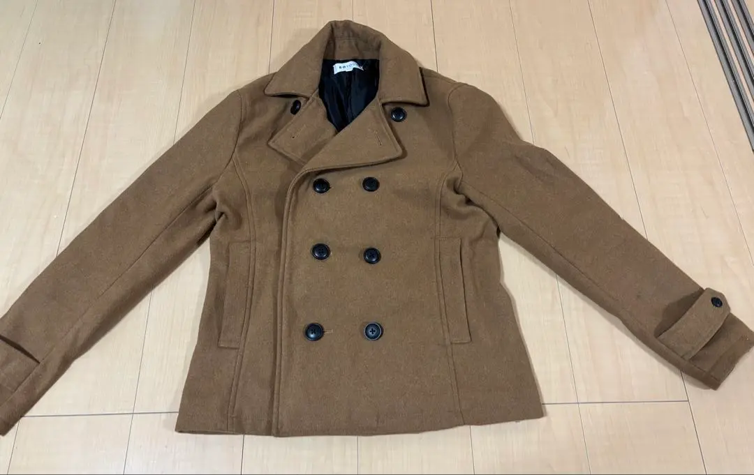 Thumbnail of Soyuz Brown Wool Pea Coat Double-breasted