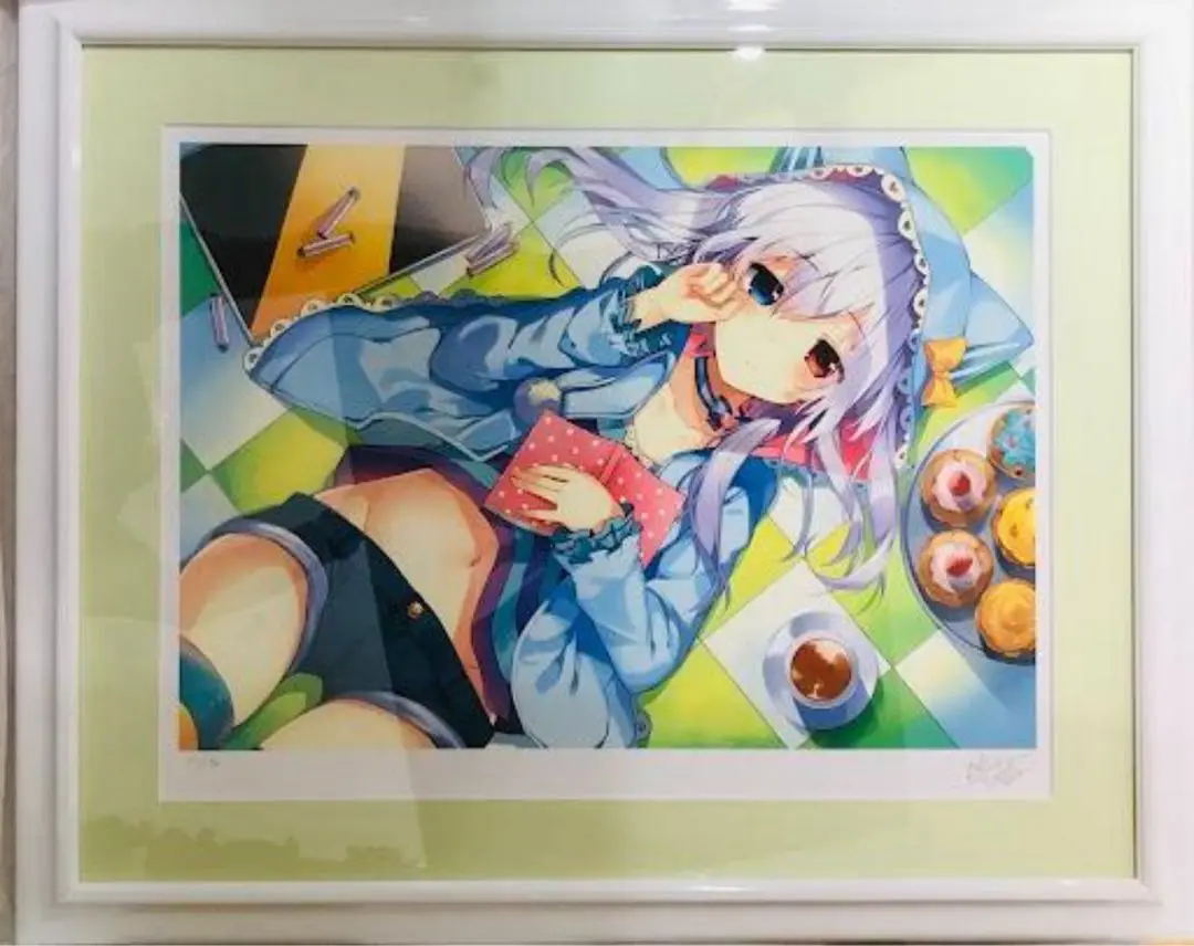 ★三嶋くろね アートコレクションプレミアム 直筆サイン入り額装B4複製原画 ☆三嶋くろね アートコレクションプレミアム 直筆サイン入り額装