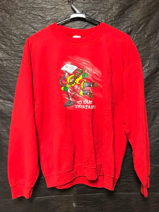 Thumbnail of ■Good Print■ Sweatshirt/Sweater - M Size - Red - GILDAN - Made in Overseas