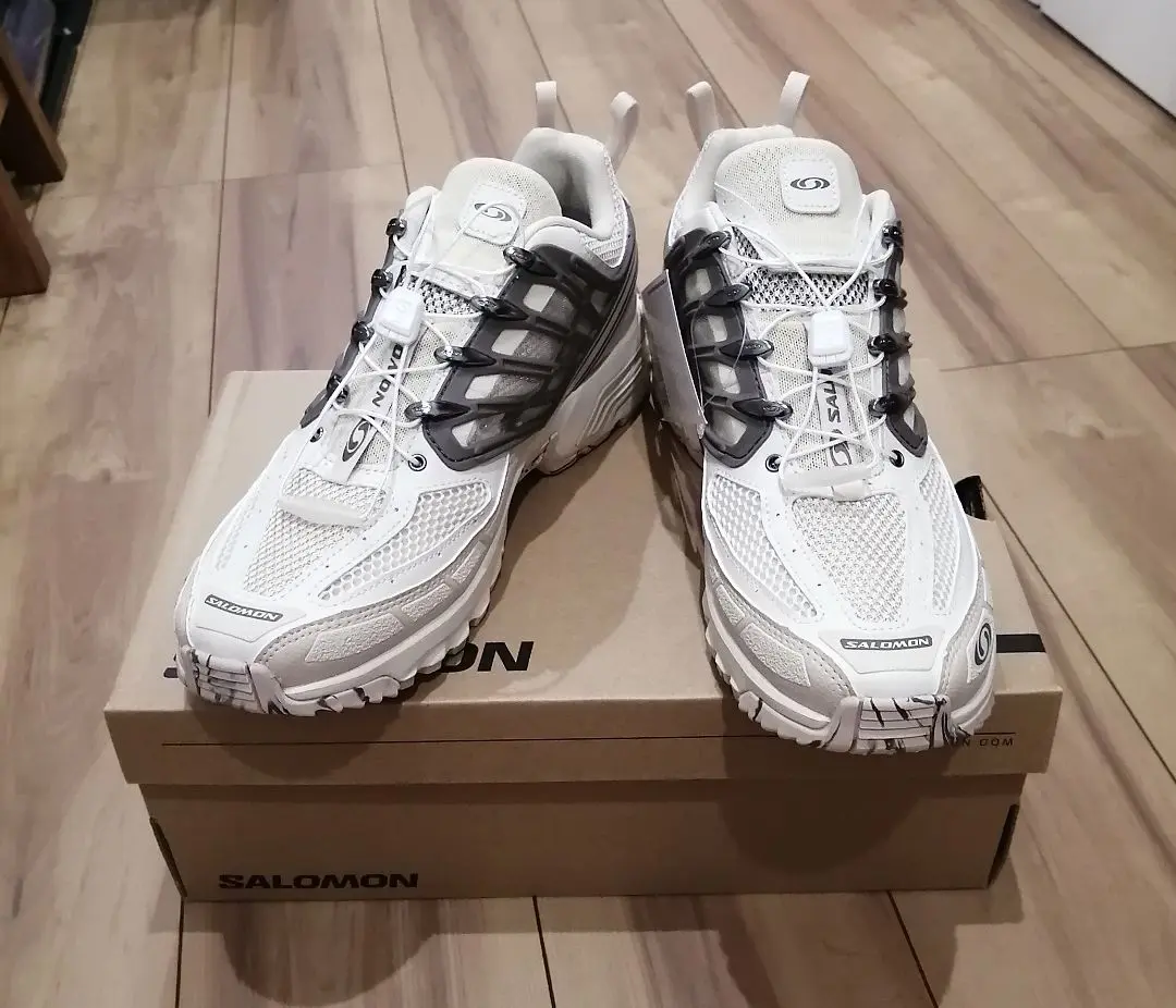 サロモン/SALOMON|ACS PRO DESERT スニーカー ホワイト ベージュ 5%OFF] SALOMON SNEAKERS(サロモン スニーカーズ) 