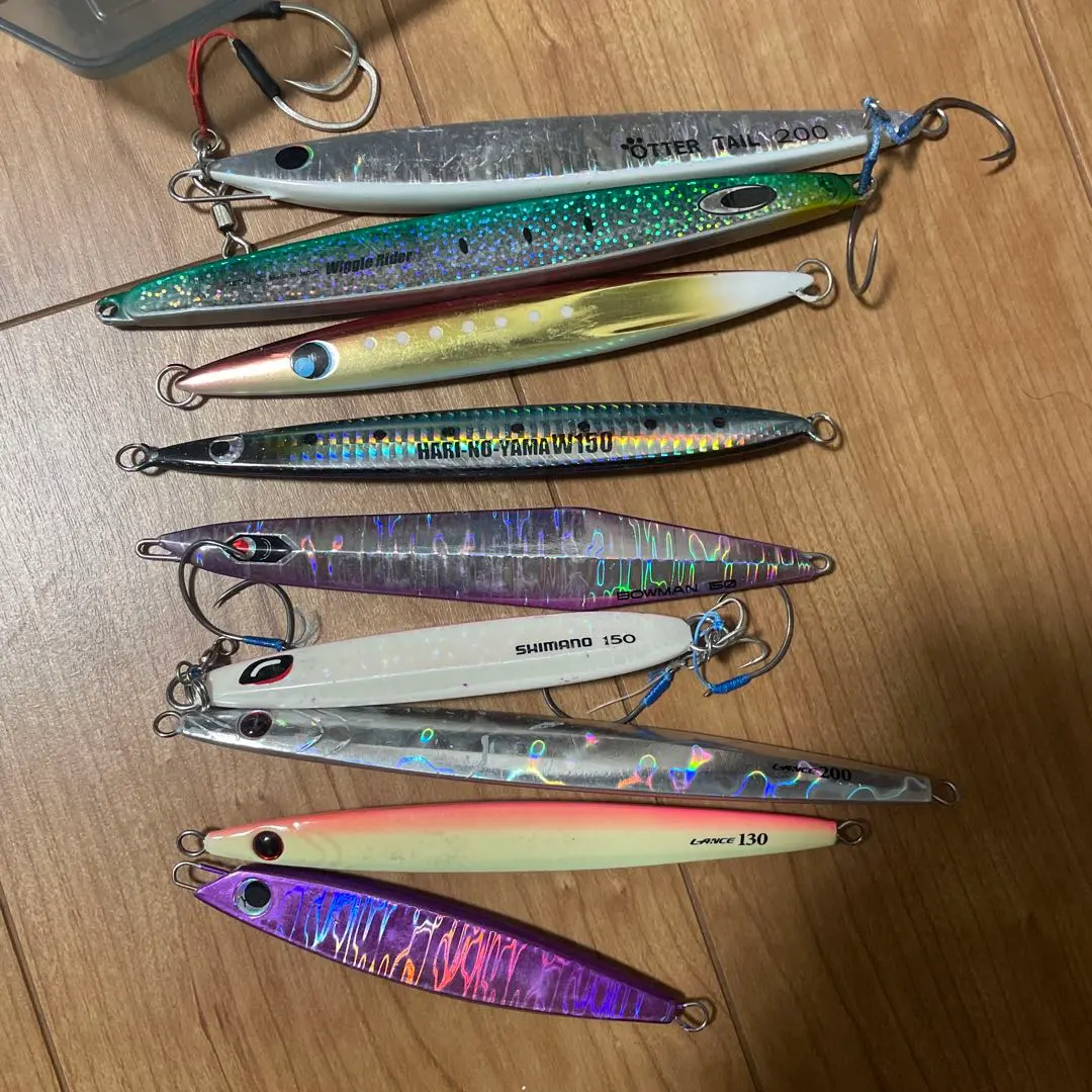 Thumbnail of Famous blue-fish jigging set for nearshore fishing. Case included.