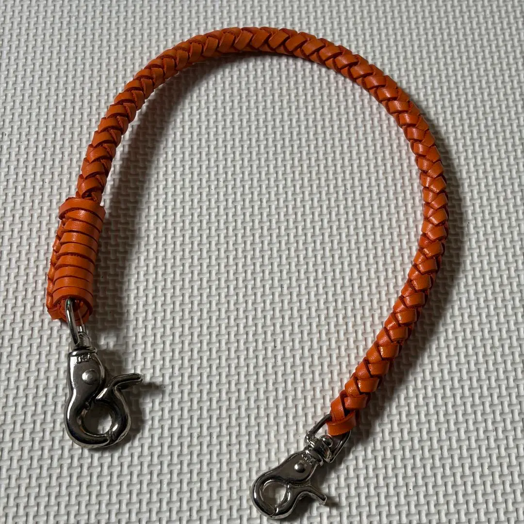 Thumbnail of Wallet Rope 45 Leather American Casual Biker Hook Type USA Orange