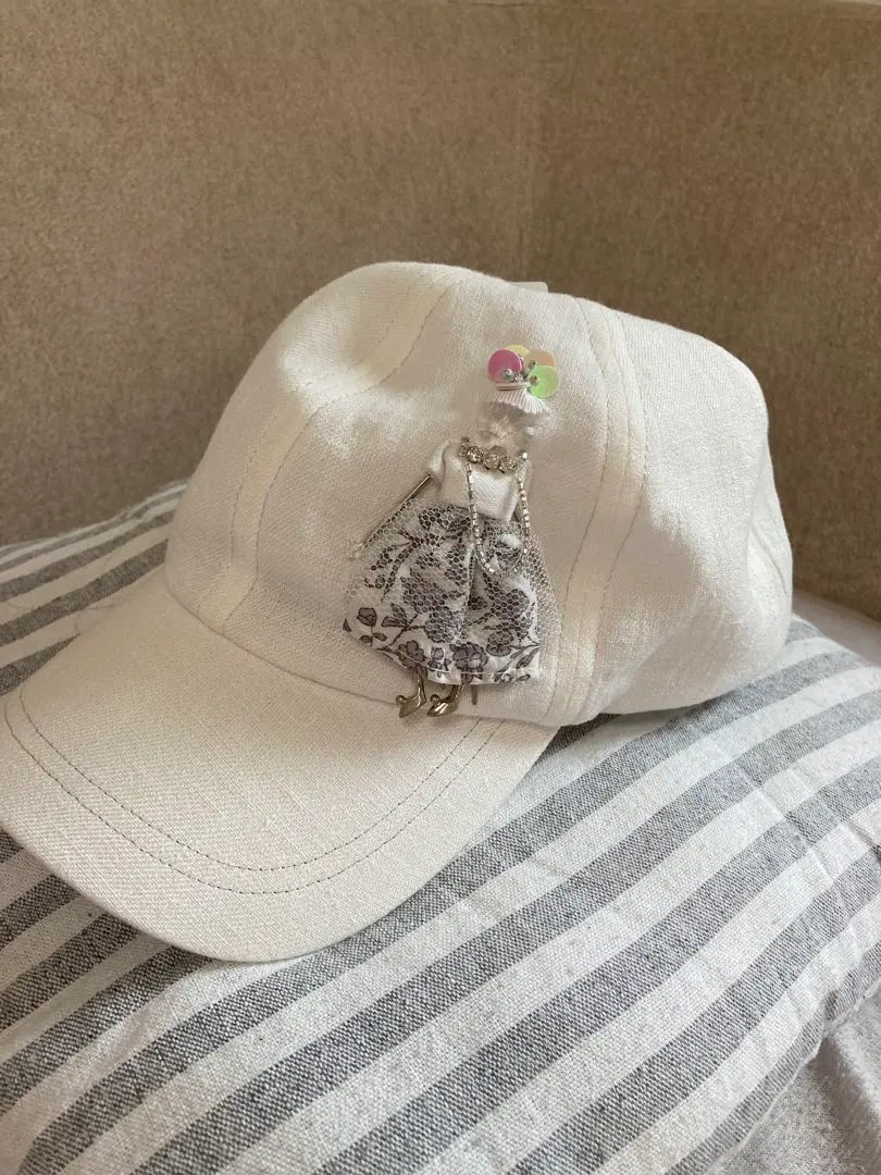 新品 ANTEPRIMA レースハット 濃紺 アンテプリマ レディース