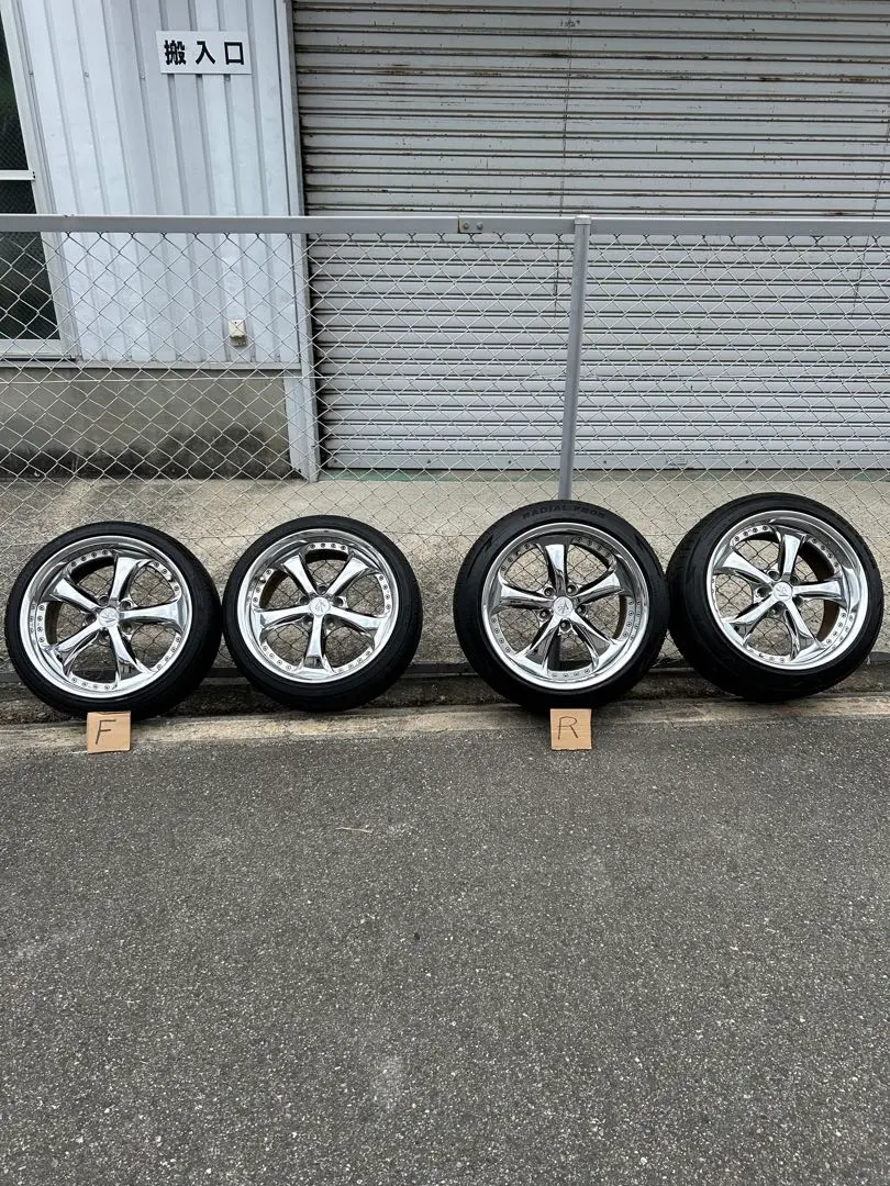WORK VS-KF 18インチ 9J / 10J ※リア1本クラック有り