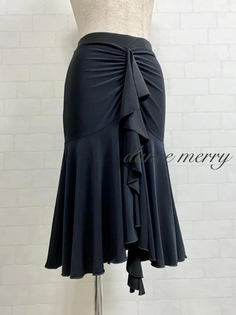 Thumbnail of New Latin Dance Skirt - Black - Rumba - Overskirt - 1377