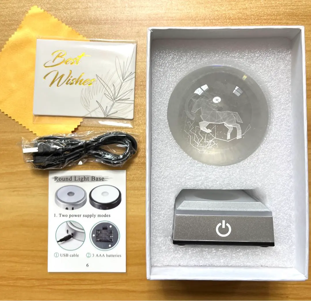 Thumbnail of Crystal Ball 3D Crystal Ball Dolphin 80mm Birthday Present