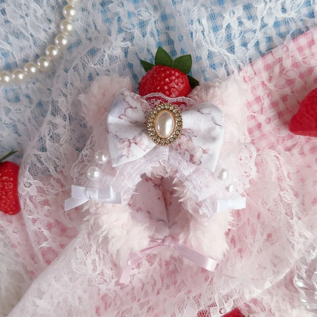 Thumbnail of Headwear, stuffed animal clothes, kigurumi, 10-12cm, with lining, rabbit, pink