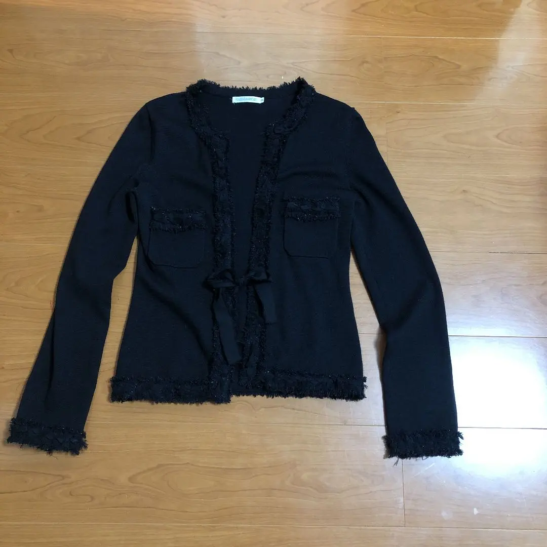 娜拉卡米切 開襟衫 黑色 的縮圖