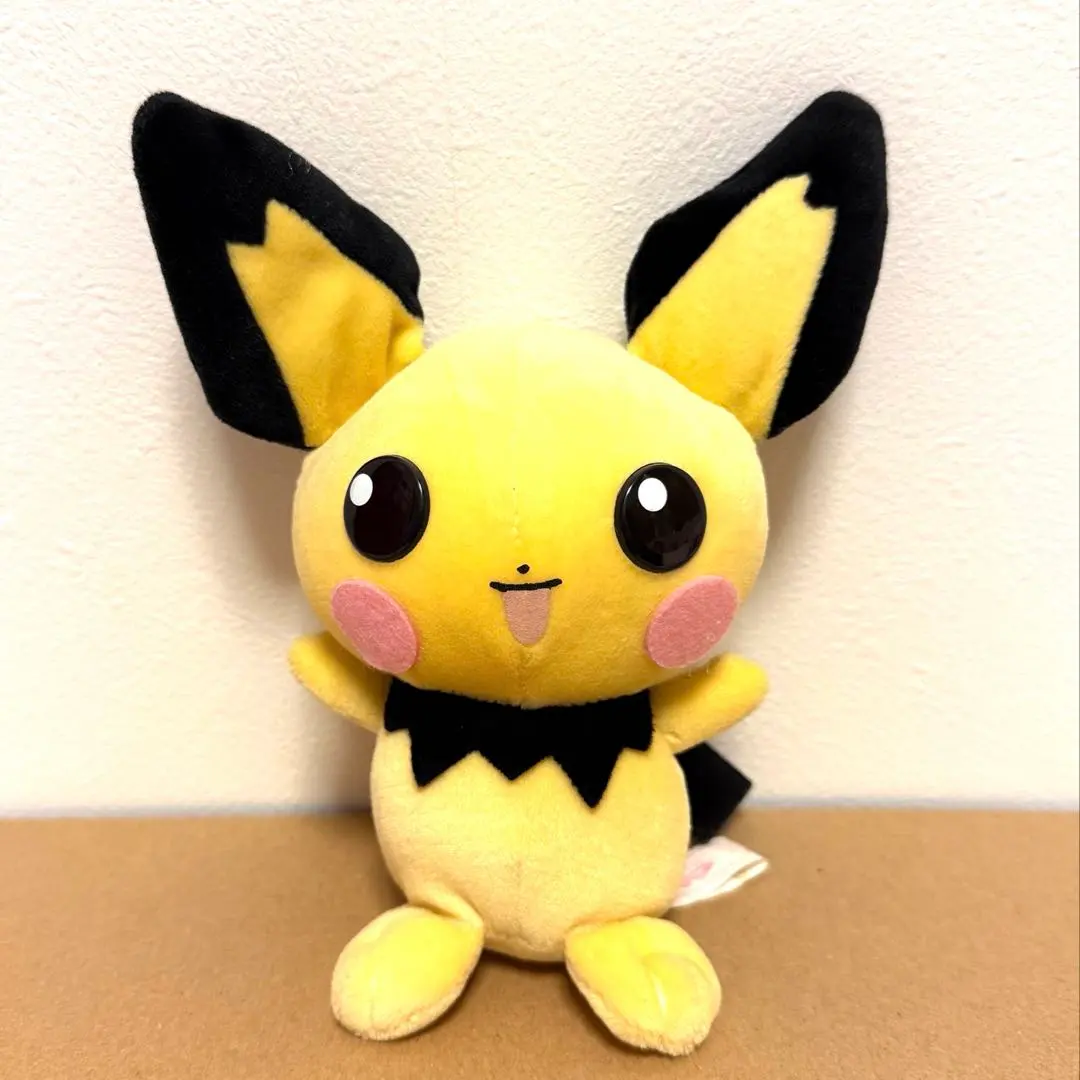 Thumbnail of Pokemon Soft Touch Stuffed Animal Pichu 2000 Heisei Retro