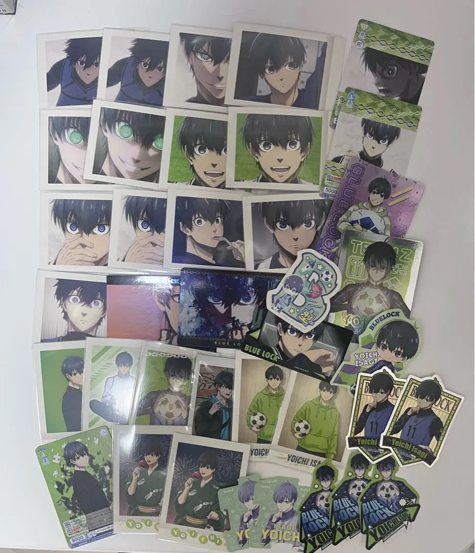Thumbnail of Blue Lock Yoichi Isagi card PASHAKORE stickers set