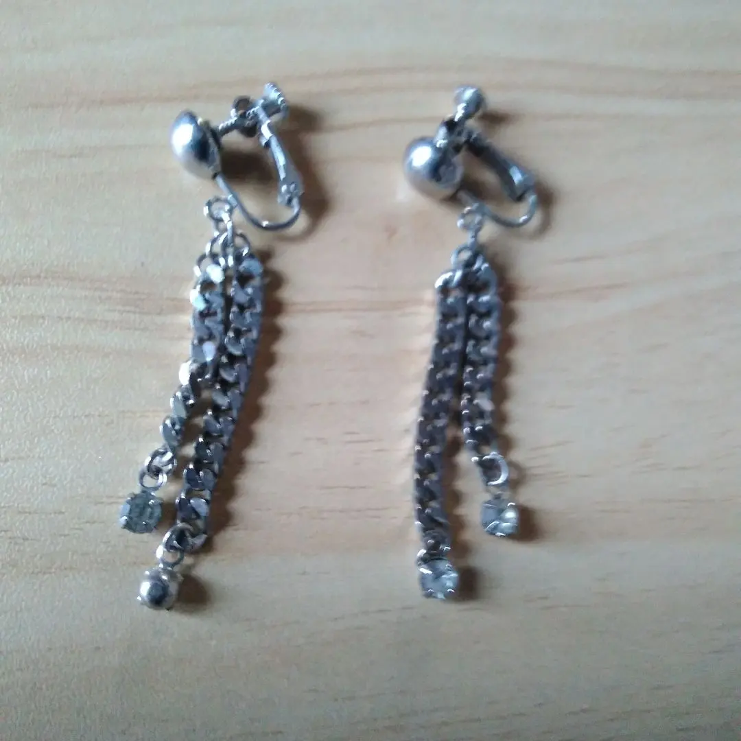 Thumbnail of Silver Chain Stone Earrings