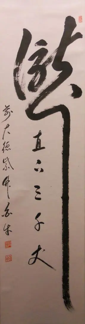 茶道具 掛軸 「瀧直下三千丈」 臨済宗大徳寺派前大徳須賀玄道筆 幅36㎝ 木箱入 2025年最新】瀧直下三千丈の人気アイテム - メルカリ