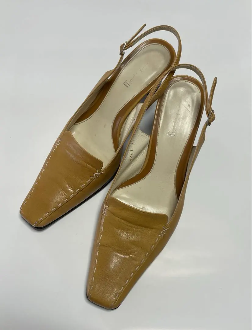 marie femme 卡其色 真皮穆勒鞋 23.5cm 的縮圖