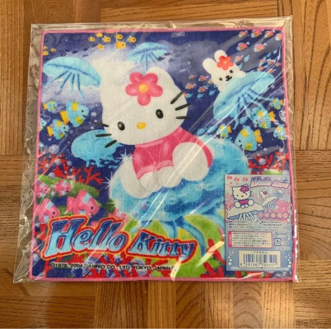 當地 Hello Kitty Kitty 小毛巾 迷你毛巾 水族館 限定 的縮圖
