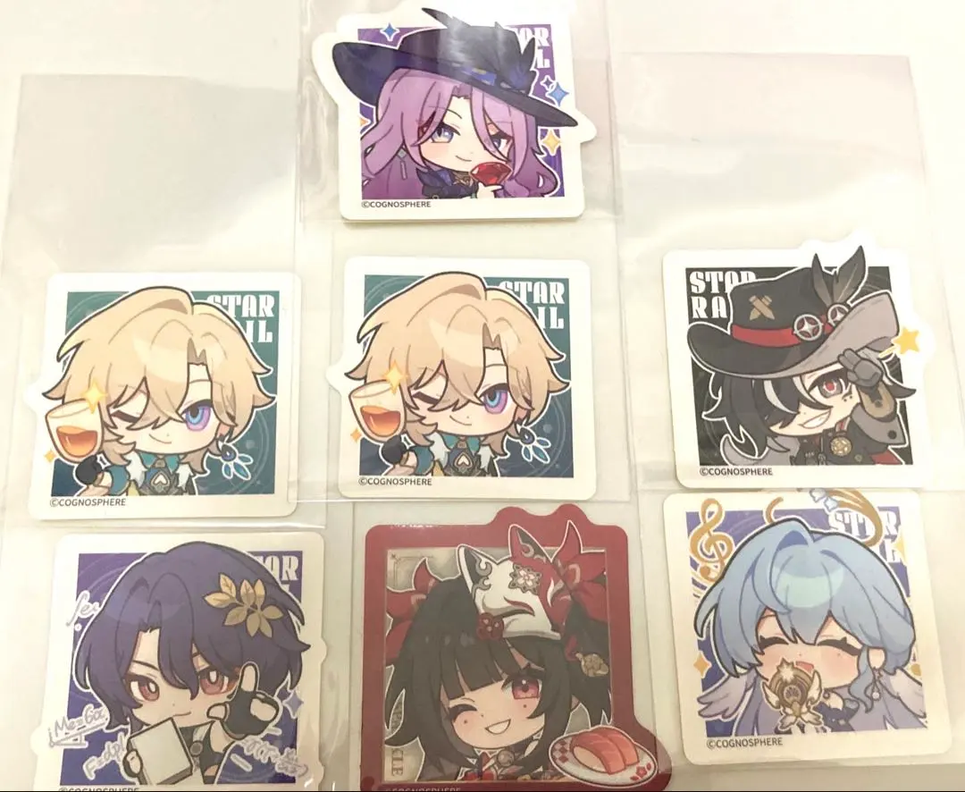 Thumbnail of Honkai: Star Rail x Sushiro Collaboration - 7 Sticker Set
