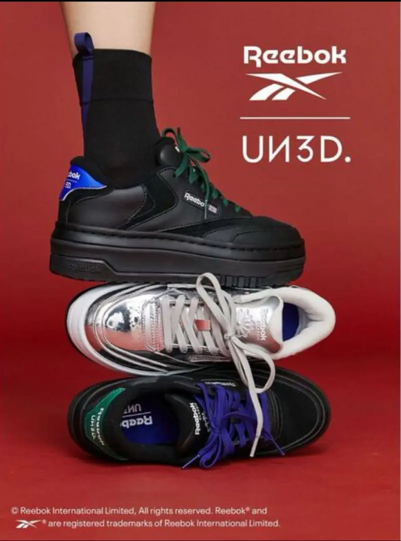 新品未開封 Reebok×UN3D. スニーカー UN3D.がReebokとのコラボレーションスニーカー「Reebok × UN3D