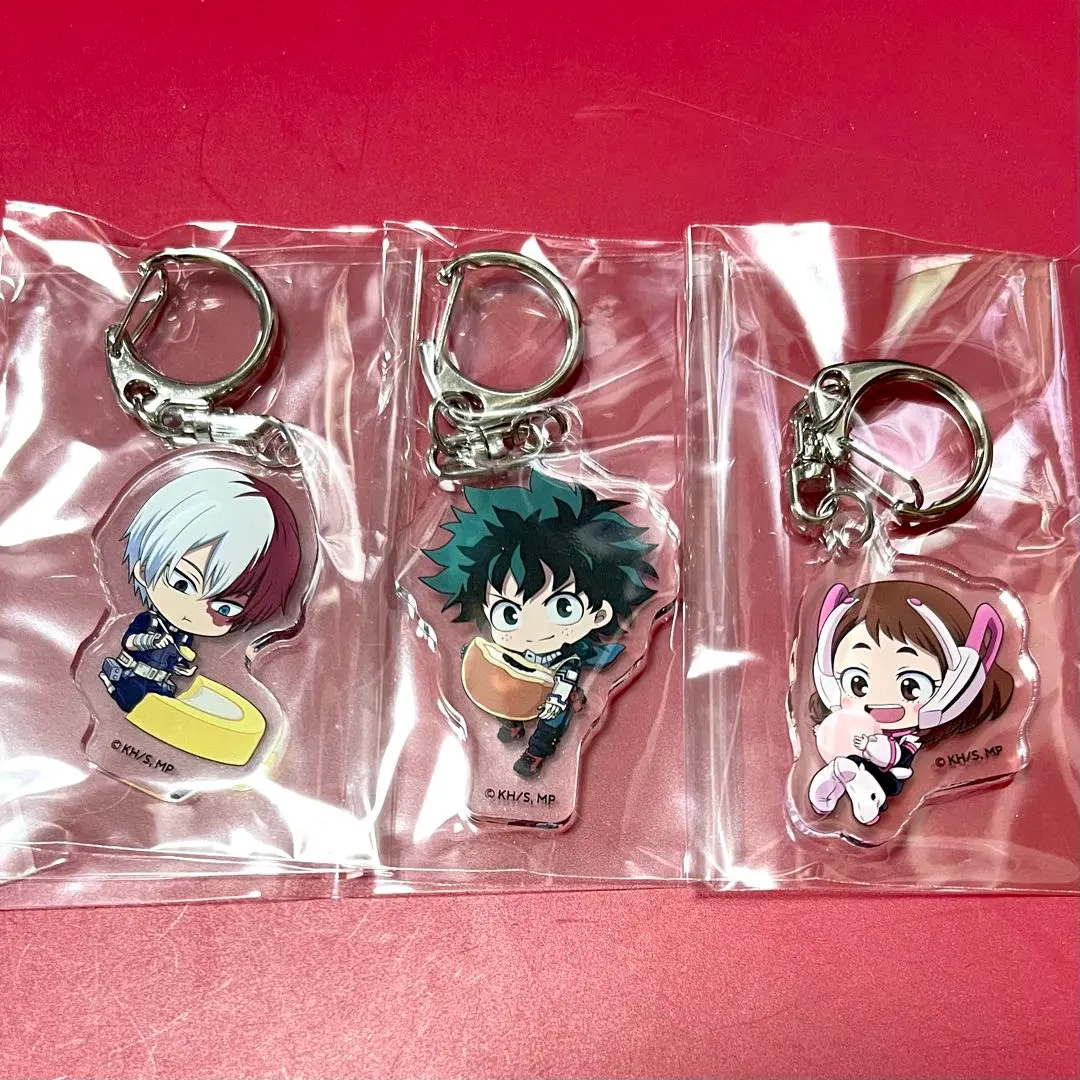 Thumbnail of 3-piece set My Hero Academia Acrylic Keychains Midoriya Todoroki Uraraka Deku Lawson