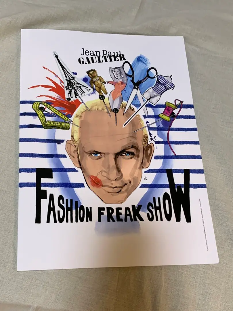 Gaultier Fashion Freak Show Tシャツ 日本未発売 限定 ゴルチエ コラボ Fashion Freak 黒 Tシャツ M