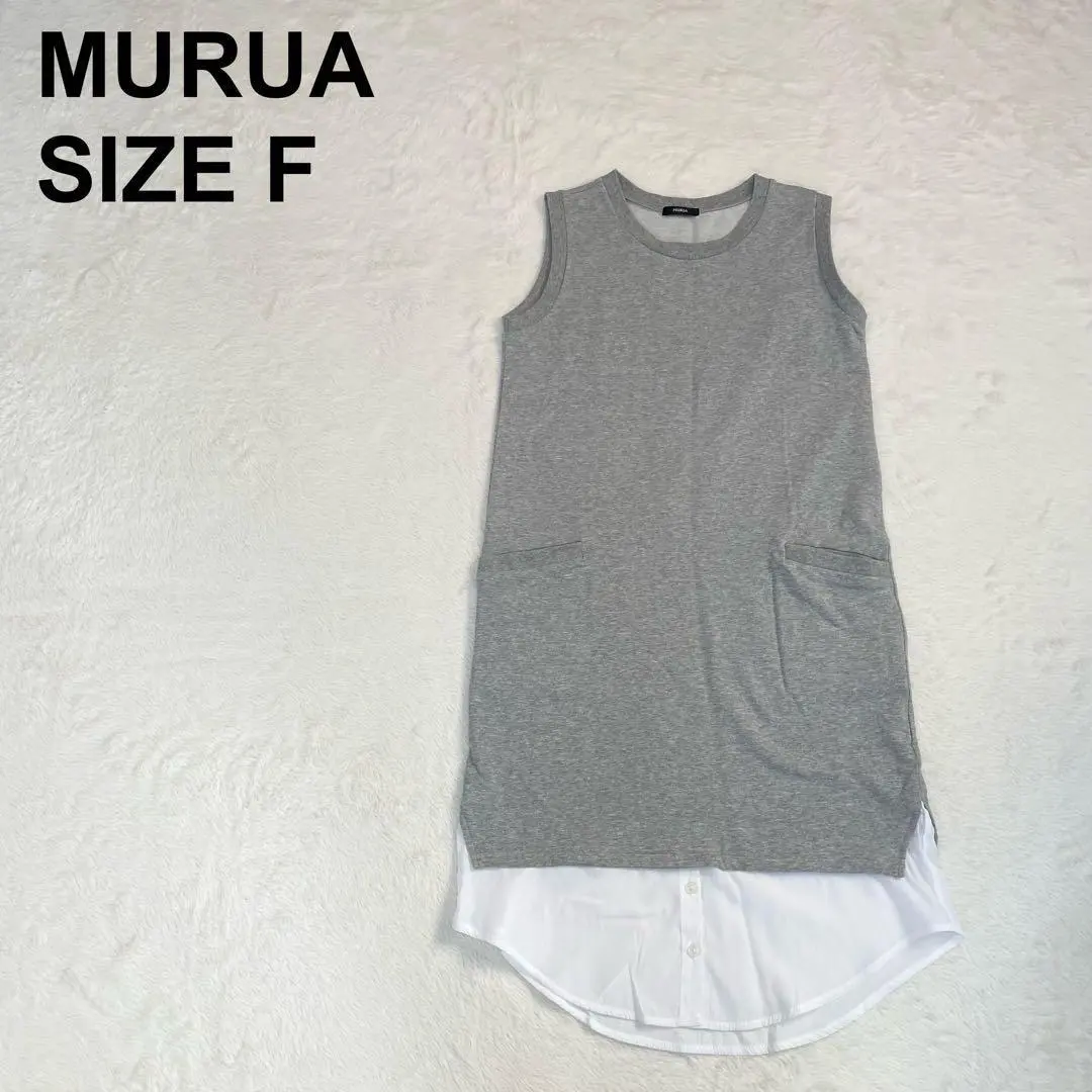 Thumbnail of MURUA Layered-style One-piece Sleeveless, Layered look, Simple (644)