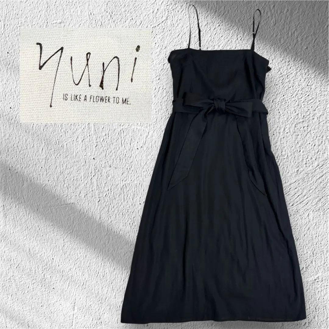 【美品】yuni コットンプリント キャミワンピ ロング 美品】yuni コットンプリント キャミワンピ ロング - メルカリ