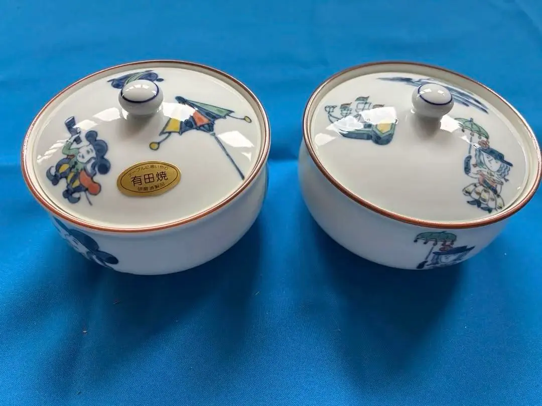 Thumbnail of Arita-yaki lidded stewed food bowls, set of 2