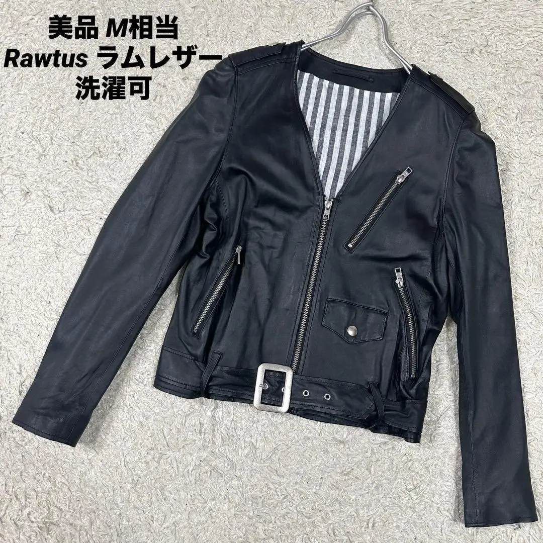 Rawtus ロータス　ライダースジャケット　ダブル　レザー　スタッズ　やぎ革 2025年最新】RAWTUS レディース レザージャケット・ライダースの
