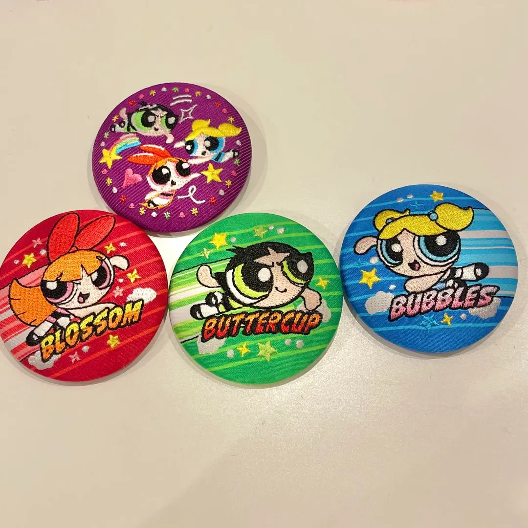 Thumbnail of Powerpuff Girls Embroidered Can Badges
