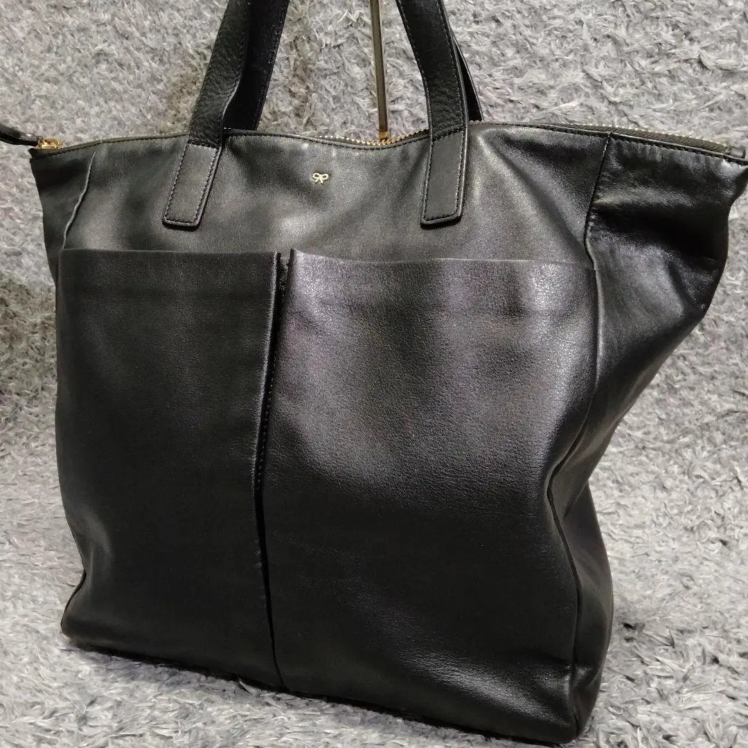 アニヤハインドマーチ　Nevis Zipped コーラル　トートバッグ　レザー アニヤハインドマーチNevis Zipped コーラルトートバッグレザー
