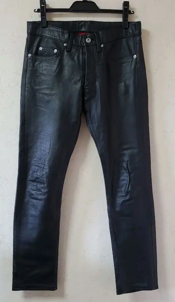 Thumbnail of Excellent condition 20471120 TRIBALENTI leather pants black leather rare