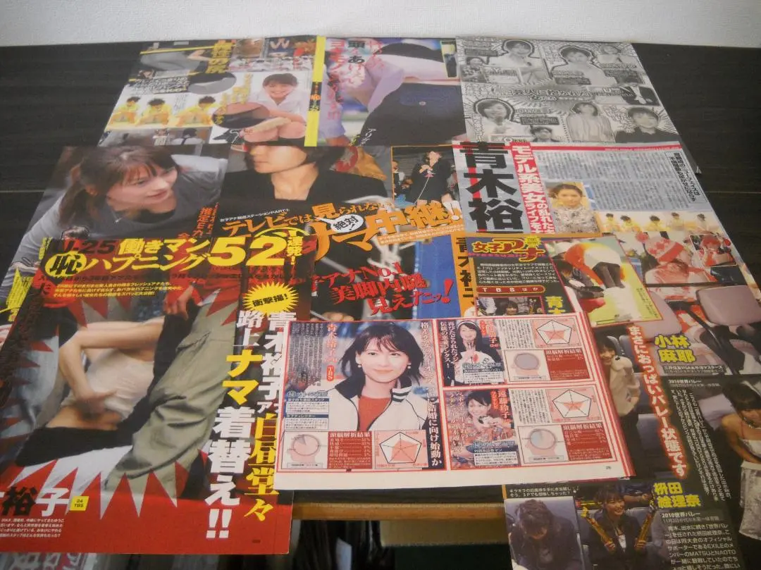 貴重！女子アナ経歴A44面つづり冊子 平井理央 青木裕子 鈴江奈々 裏面佐藤和沙 貴重！女子アナ経歴A44面つづり冊子 平井理央 青木裕子 鈴江奈々