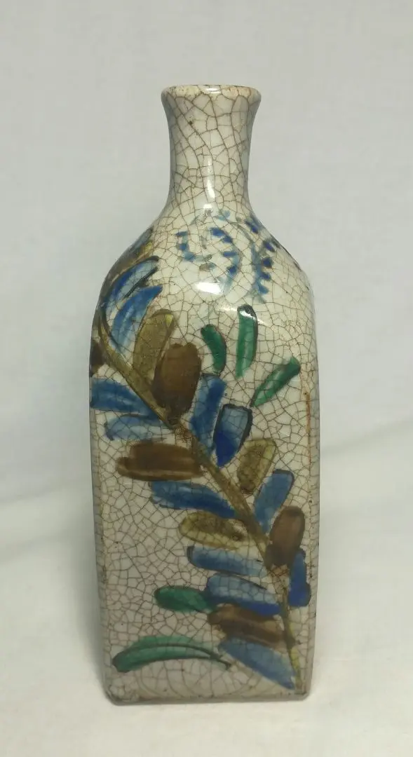 #2 骨董　アンティーク　保命酒徳利　鞆徳利　岩谷焼　色絵　花瓶　花入 Yahoo!オークション -「保命酒徳利」の落札相場・落札価格