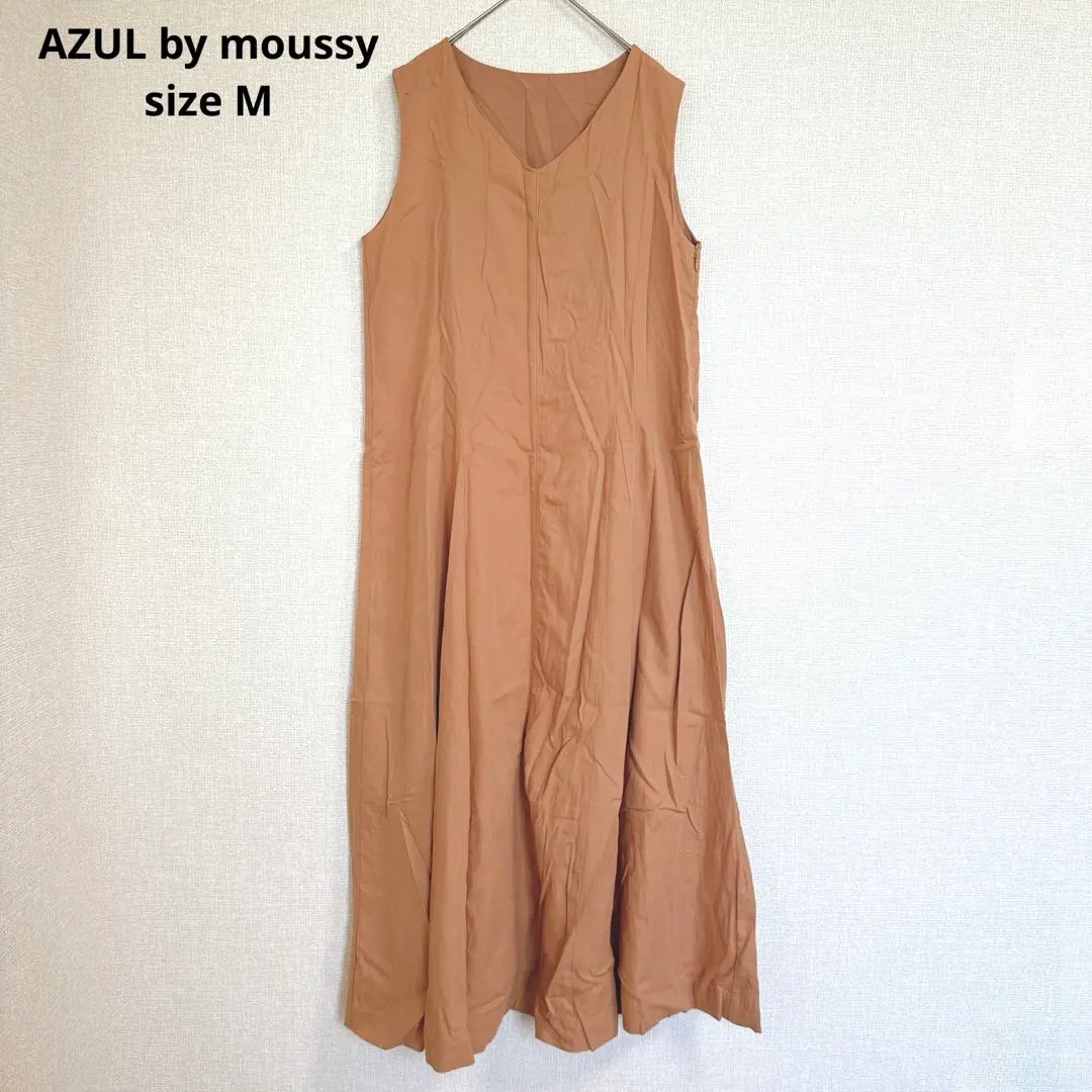 Thumbnail of AZUL - Sleeveless Shirt Dress - Elegant Casual - Relaxed Fit - Orange