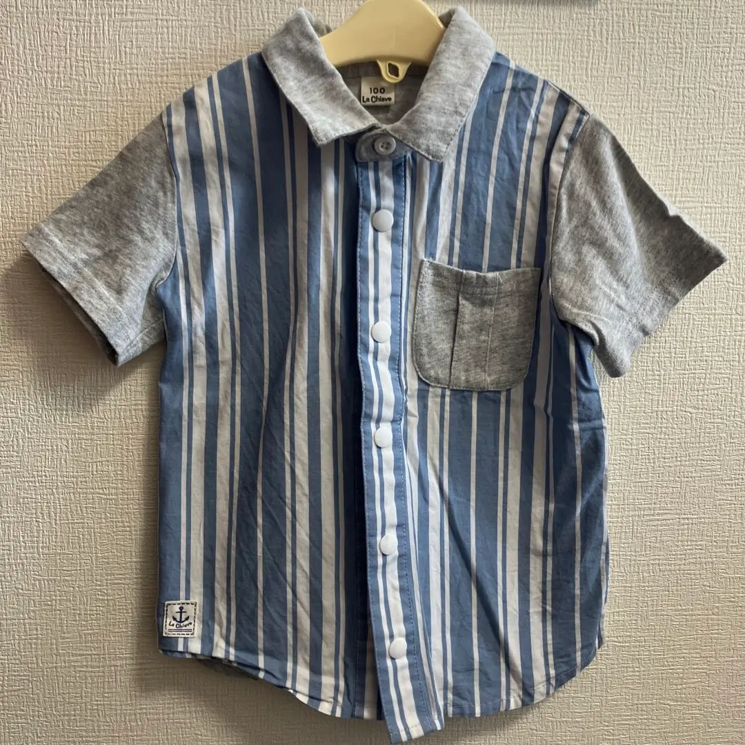 Thumbnail of Kids' La Chiave short-sleeved shirt, 100cm, striped