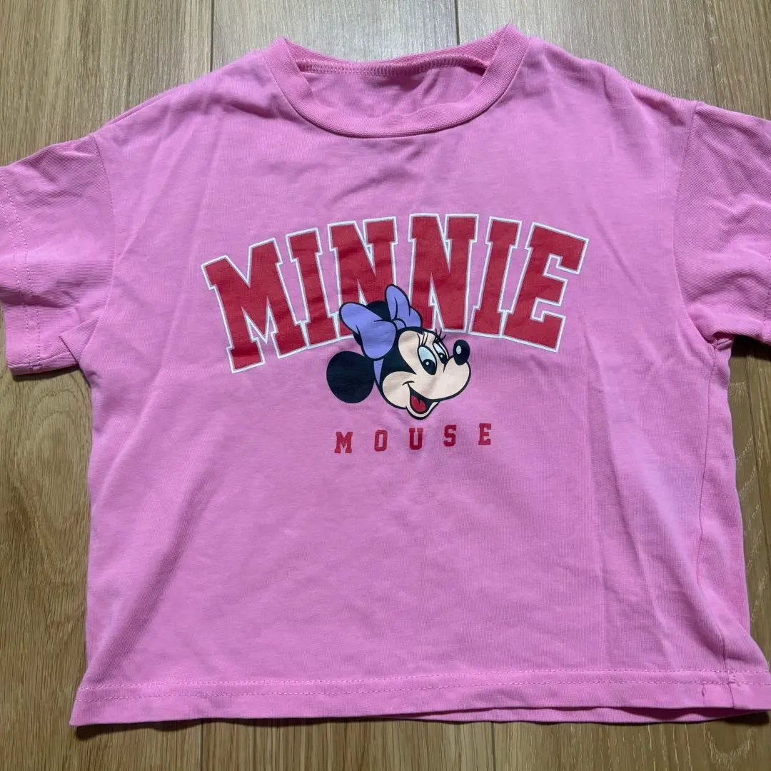 迪士尼 米妮老鼠 T恤 100cm 粉紅色 的縮圖