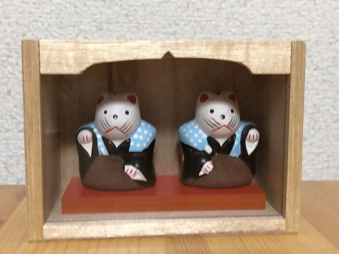 初辰猫　住吉大社授与品 中サイズ　美品　昭和 初辰猫 | 風遊花（ふうか）～古布とうさぎとお雛様～