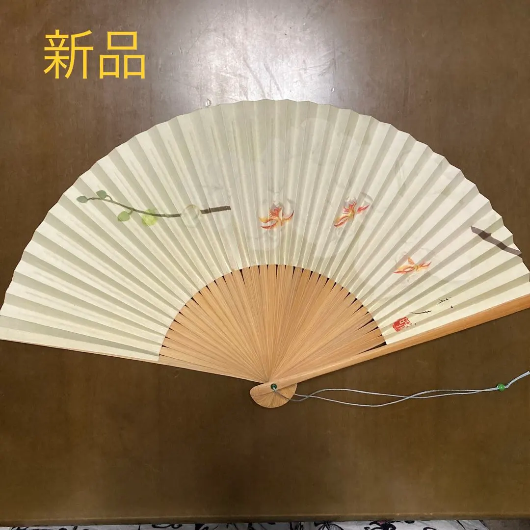 Thumbnail of [H] [New, Unused, Not for Sale] Folding Fan (22cm) [Orchid] Kazuo Kakurai