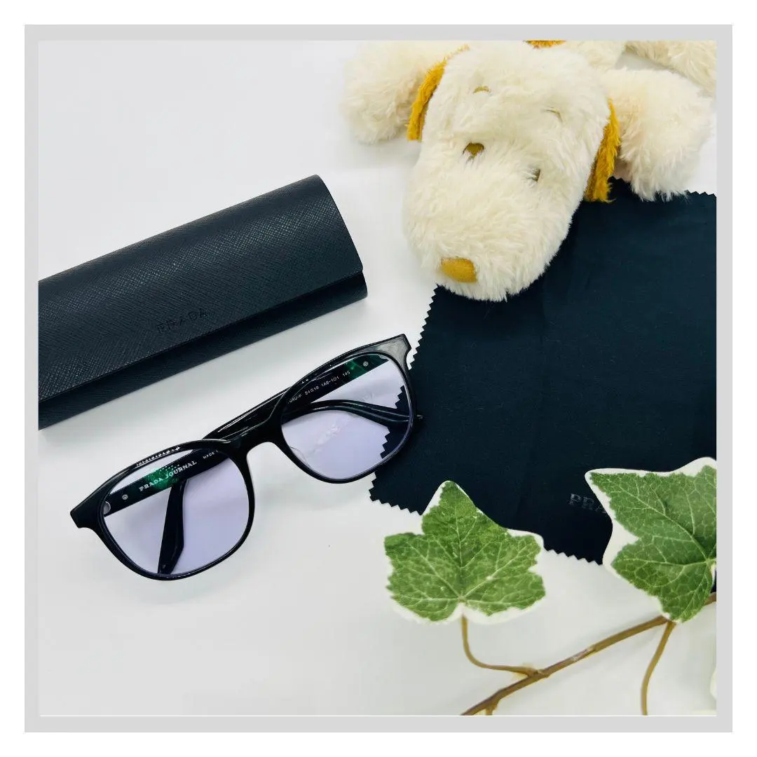 普拉達 VPR 04-F 眼鏡 帶度數 太陽眼鏡 黑色 塑膠 的縮圖