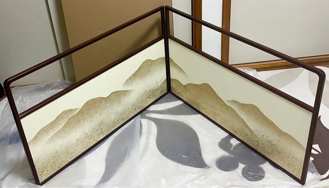 茶道具 表千家即中斉祥雲賛・而妙斎富士画「富士画賛」風炉先屏風（主婦の友社） 茶道具 表千家即中斉祥雲賛・而妙斎富士画「富士画賛」風炉先