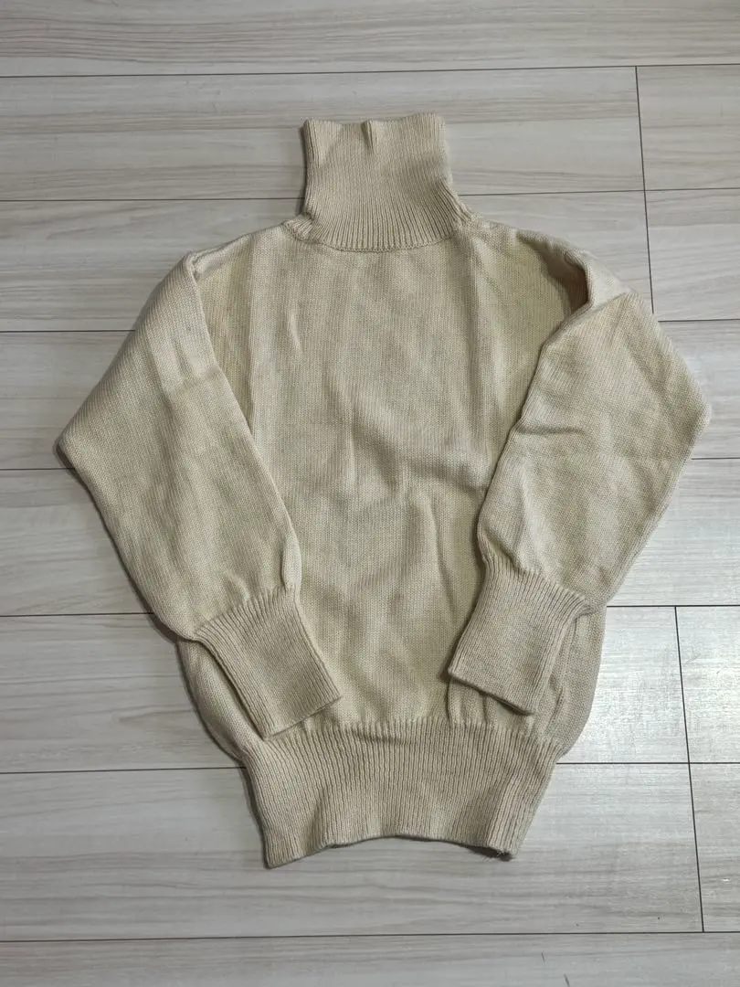 羊毛背部 高領毛衣 英國製 的縮圖