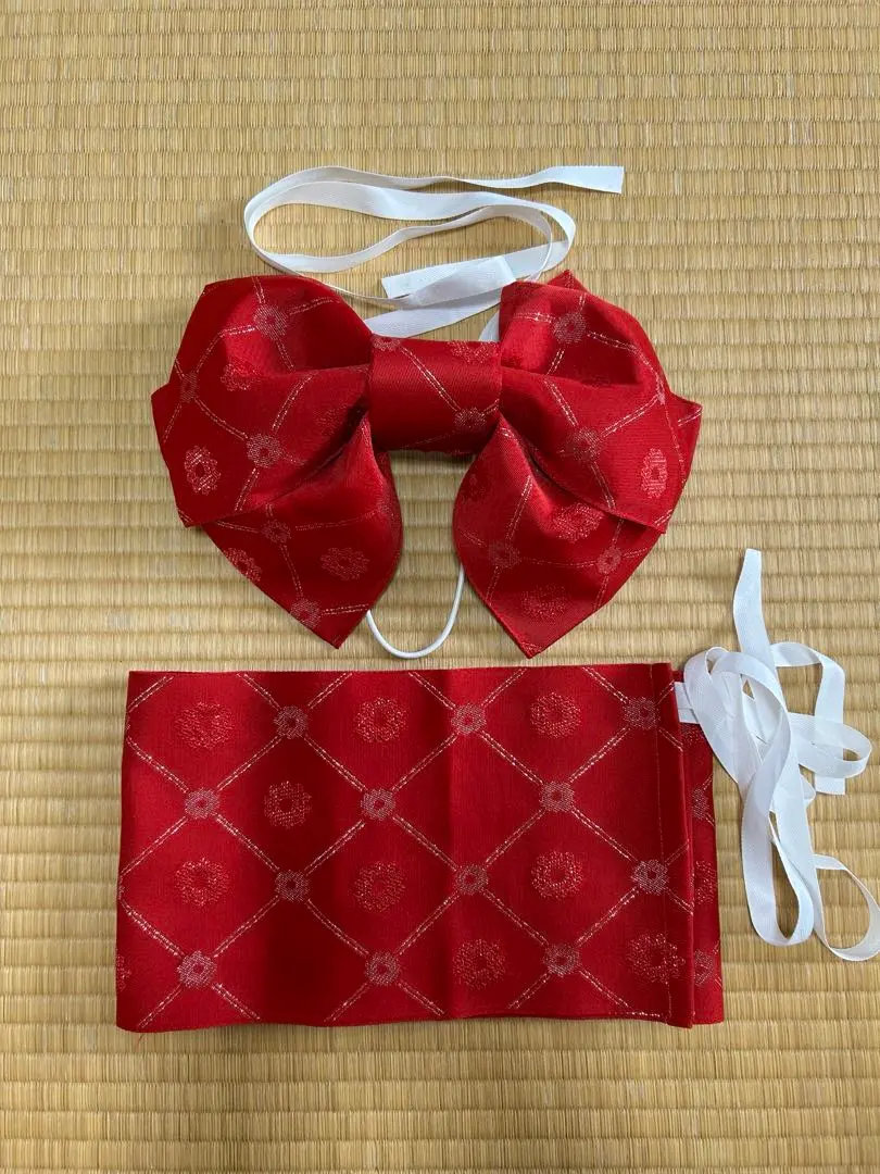 【降價】兒童浴衣用 紅色 製作帶 的縮圖