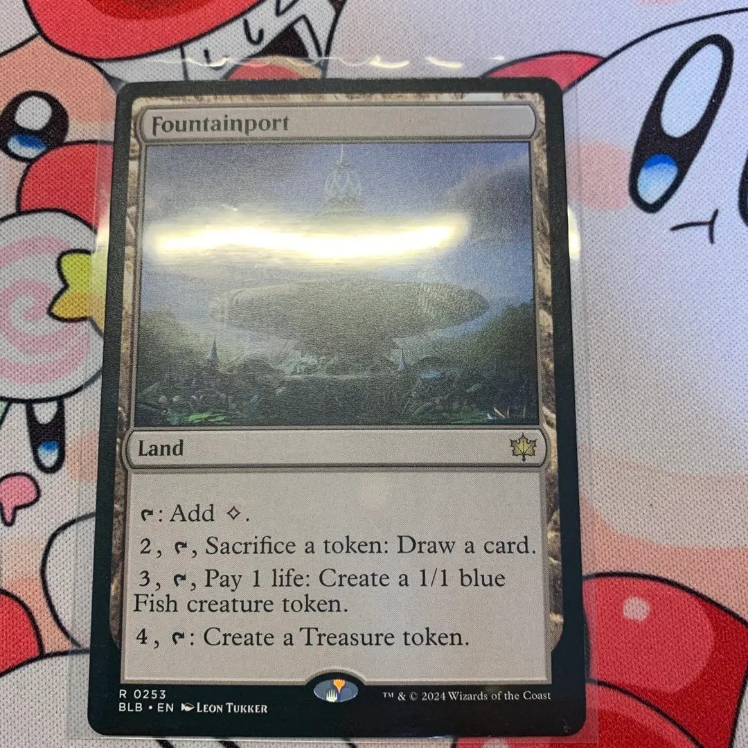 MTG 噴水港（JP）拡張ノンフォイル４枚 368)□拡張アート□《噴水港/Fountainport》[BLB-BF] 土地R