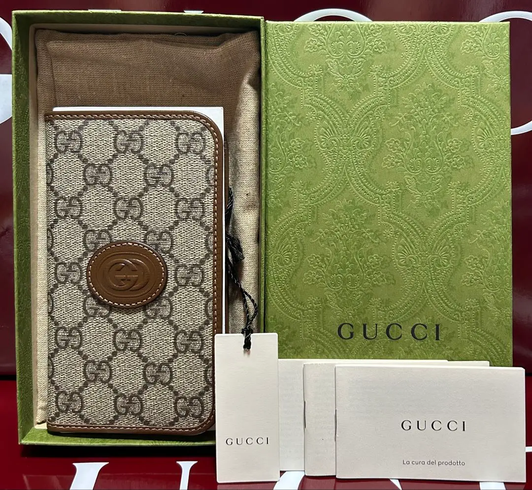 Thumbnail of New Gucci iPhone 15 PRO Case, Book-style, Folio, Card Slots