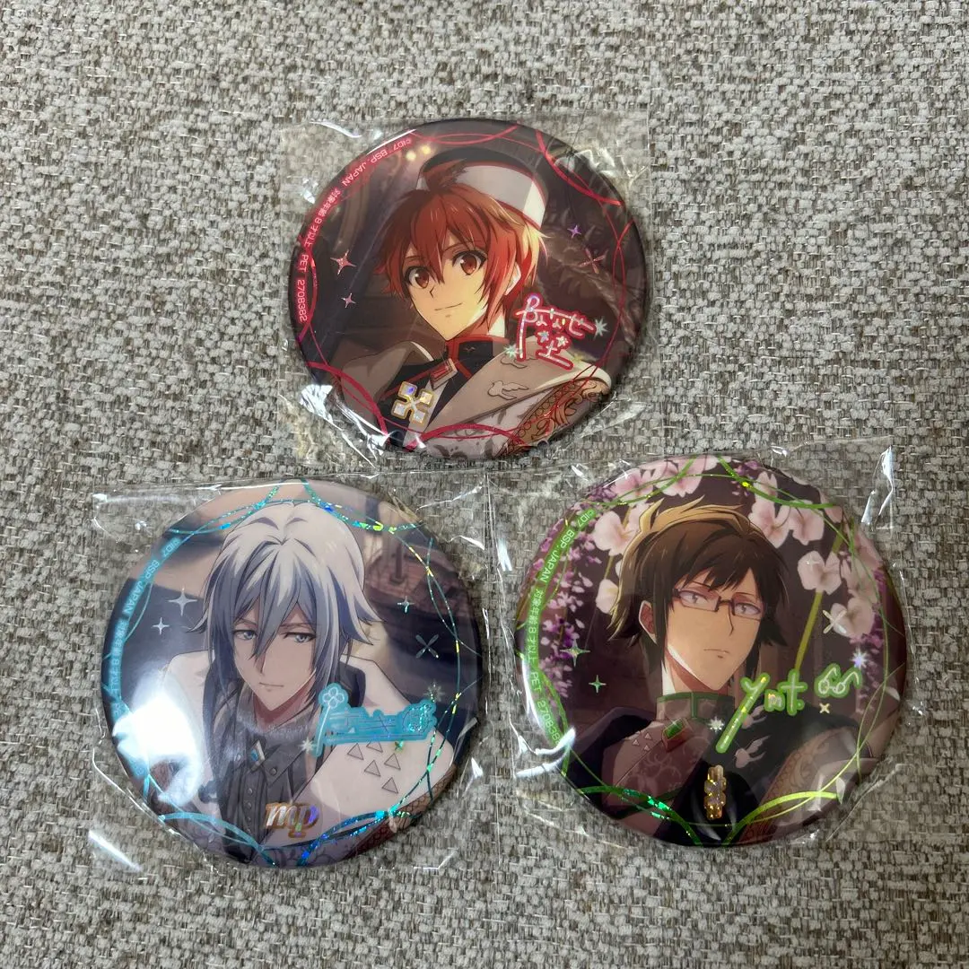 Thumbnail of Idolish7 Hologram Anniversary Can Badge 2022 Riku Yamato Tamaki