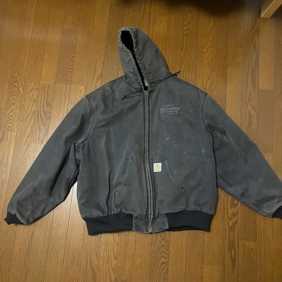 Carhartt 連帽拉鍊外套 灰色 的縮圖