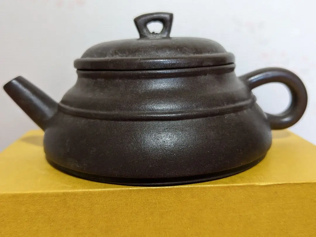 Thumbnail of ♦ Chinese antique purple clay teapot, Four Treasures of the Study, water dropper, crafts, collection, antique